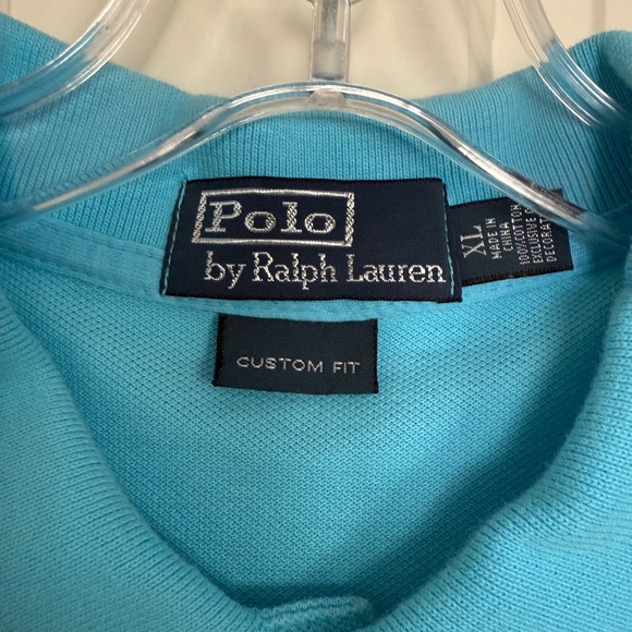 Polo Ralph Lauren big pony Polo mens size XL, aqua blue - Picture 3 of 6